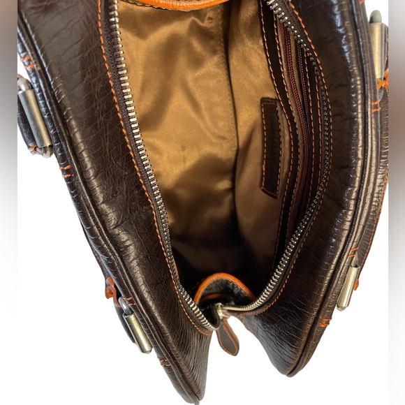 Francesco Biasia Leather made in Italy & Dust Bag - Picture 8 of 14